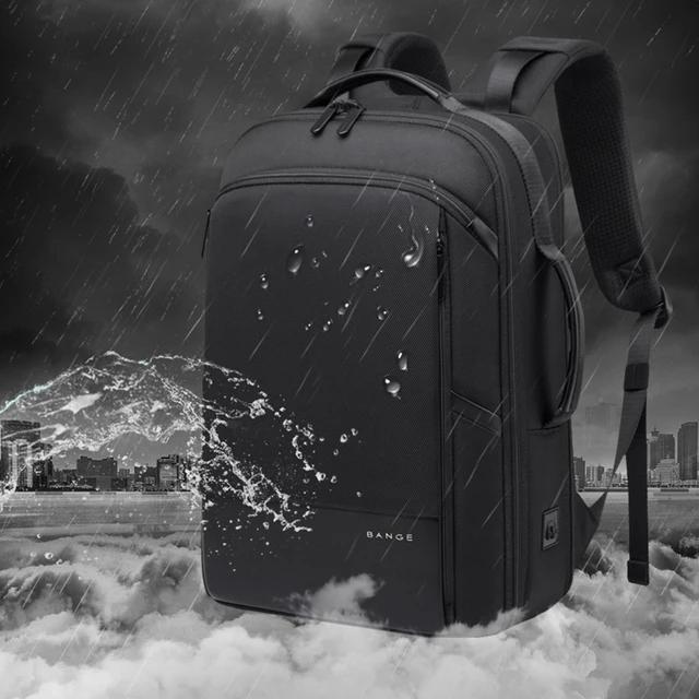 Bange 15.6'' Laptop Backpack External USB Charge Computer Backpacks Anti-theft Waterproof Travel Backpack  for Men Women 3