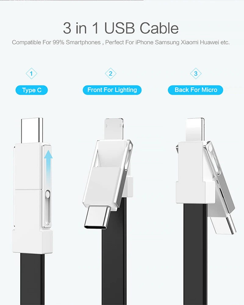 Многофункциональный Кабель Micro USB для Android, Кабель Microusb, брелок, аксессуар, портативный кабель для передачи данных, кабели для зарядки Xiaomi AD