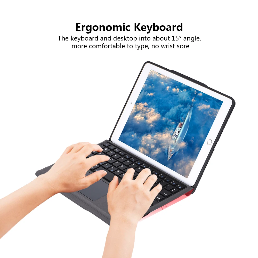 Чехол для iPad 9 7 2017 2018 Air2 Pro с сенсорной панелью и держателем карандашей тонкий