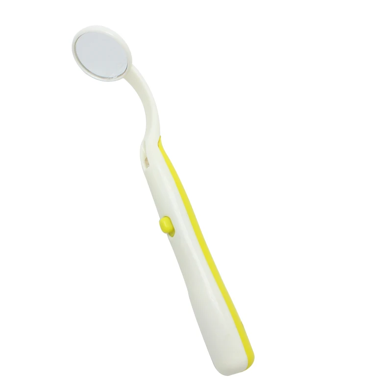 1 Pcs 4 Colors Oral Dental Teeth Checking Mirror With LED Light 23mm Bright Mouth Mirror Illuminated Tooth Care Accessories