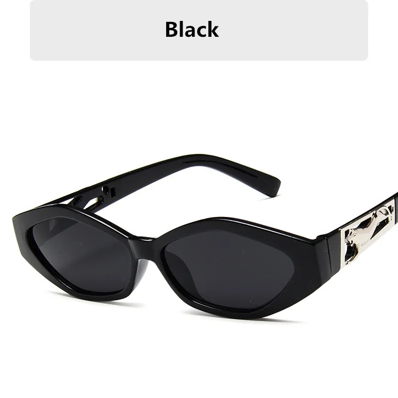 DUBERY, фирменный дизайн, gafas de sol mujer Rave, фестиваль, Овальные Солнцезащитные очки для женщин, модные, Ретро стиль, цветные, маленькие очки для девушек, оттенки - Цвет линз: Black