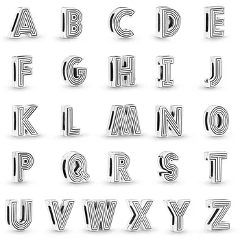

Women 925 Sterling Silver Reflections Clip Charms 26 Letter Of The Alphabet For Women 925 Original Bracelets
