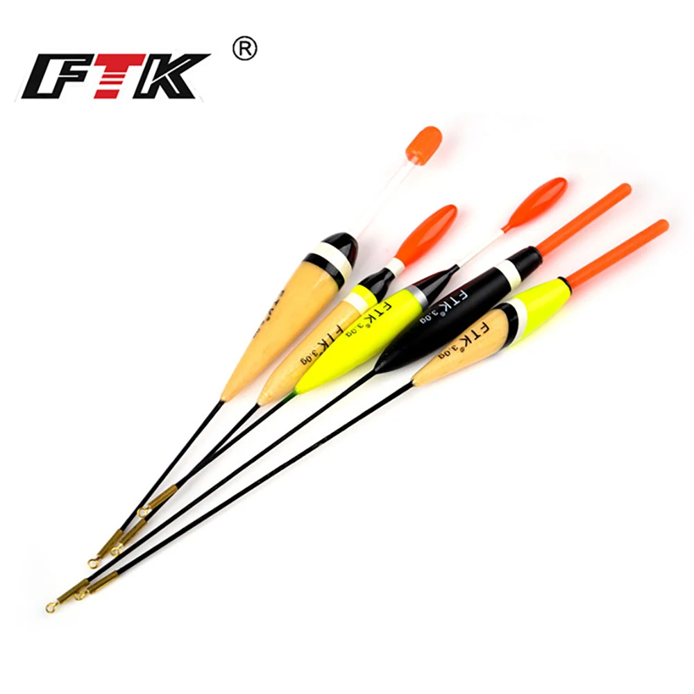 

FTK 5Pcs/Lot Barguzinsky Fir 3g6g Mix Weight Fishing Float Length 16cm-23cm Float For Carp Fishing