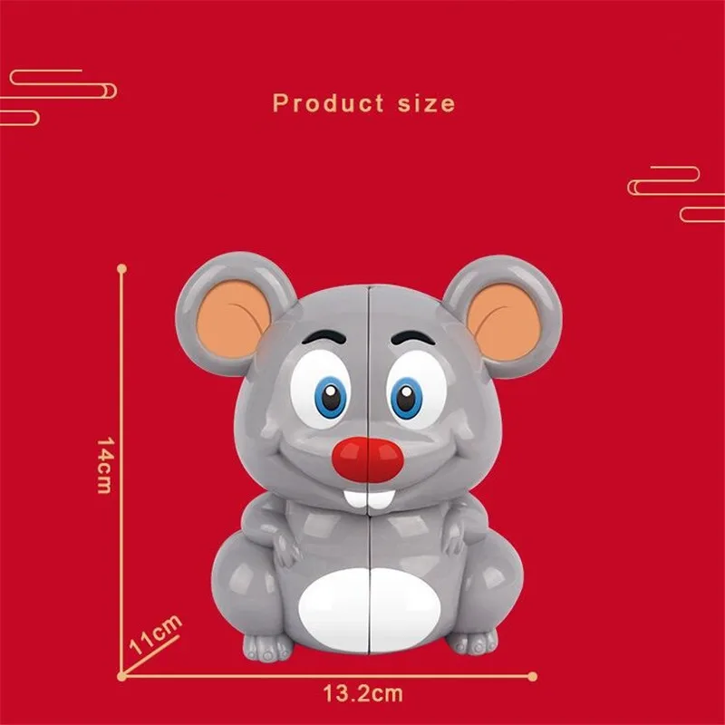 YuXin mouse 2x2x2 волшебный куб ZhiSheng 2x2 животные скорость твисти головоломки Развивающие игрушки для детей