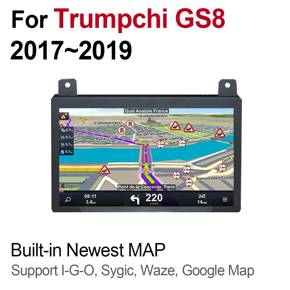2din для Trumpchi GS8 gps Радио BT система Мультимедиа gps Navi карта навигация Авторадио WiFI Bluetooth плеер