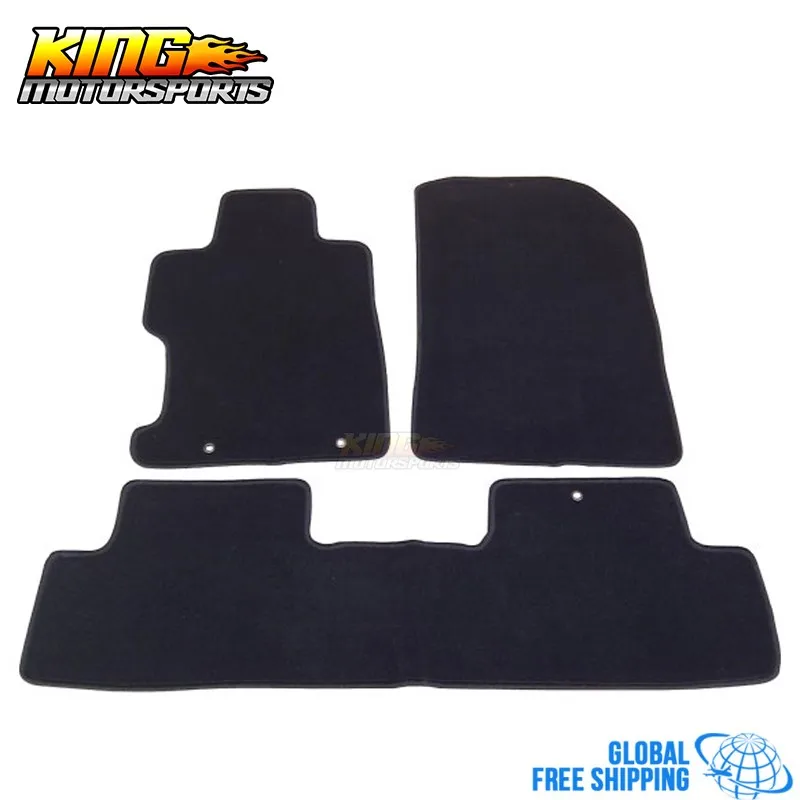 Подходит для 06 11 Honda Civic 2Dr 4Dr коврики ковер передний и задний нейлон черный 3 шт