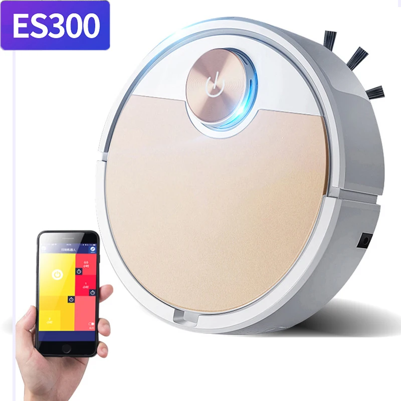 US $40.93 ES300 Robot Vacuum Cleaner Mobile Phone APP Remote Control HouseholdAutomatic Dust Removal And Sterilization Smart Sweeper