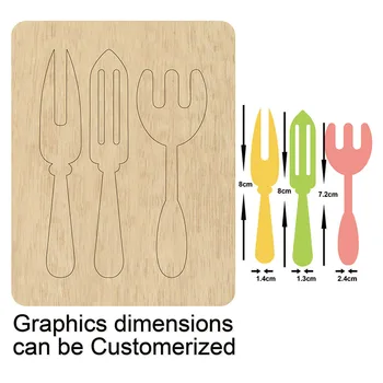 

dinner forks Wooden die Scrapbooking Cutting Dies Suitable for common die cutting machines on the market