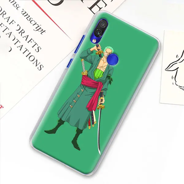 Цельный чехол Roronoa Zoro для Xiaomi mi A3 A1 A2 8 Lite 9T CC9E Play Red mi K20 Pro 7A Note 7 7S жесткий прозрачный чехол - Цвет: 05