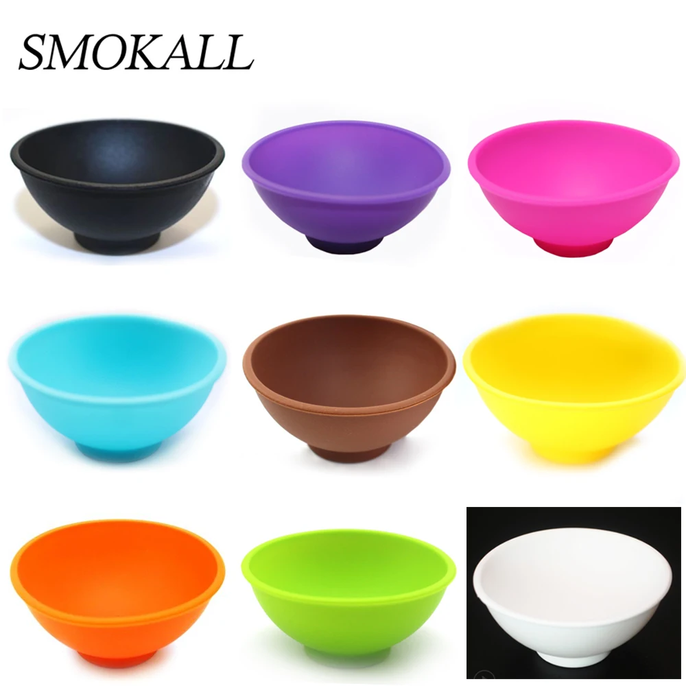 Household Silicone Bowl Container 2pcs 67mm 50mm Multi-Color Smoke Tobacco Herb Smoking Accessories Kitchen Storage Box storage box,herb storage container,household storage sets,storage sets