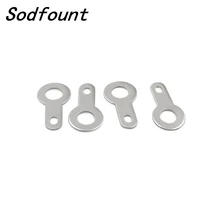 100 pces 2.2/2.7/3.2/4.2-10.2 prata-chapeado inserções primavera terminal pcb solda espessura 0.3mm cobre arruela folha de soldagem lug