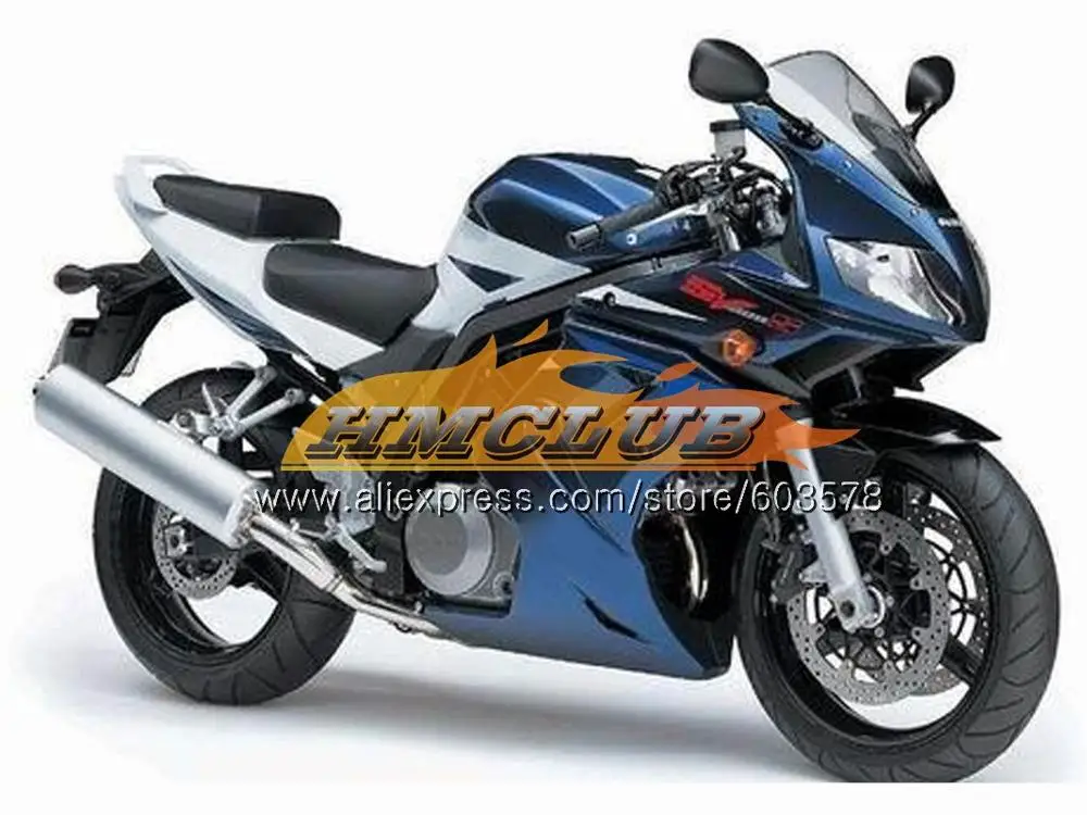 SV650S для SUZUKI SV650S 03 06 07 08 09 10 13 19CL. 90 SV1000S 2004 2005 2006 2007 2008 2009 2010 2012 2013 ассортименте голубой обтекатель - Цвет: No. 19 Gloss
