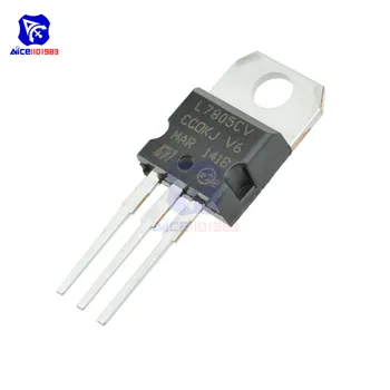 

50PCS/Lot IC Chips Transistor L7805CV Three Terminal Regulator TO-220 Transistors IC Chips LM7805 IC Voltage Regulator