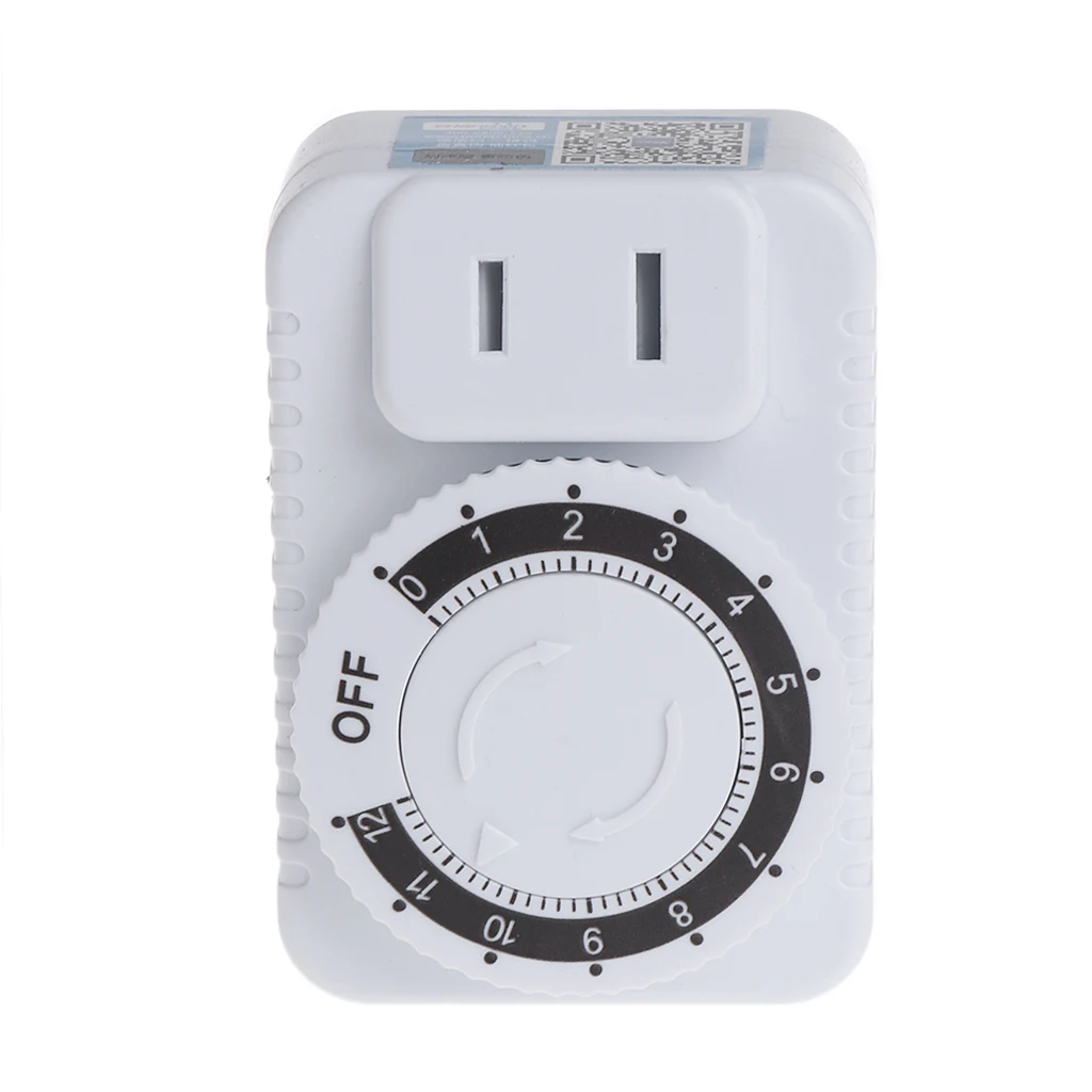 

AC 220V 12 Hour Mechanical Wall Plug Switch Timer Socket Home Appliances Control Drop Ship Support