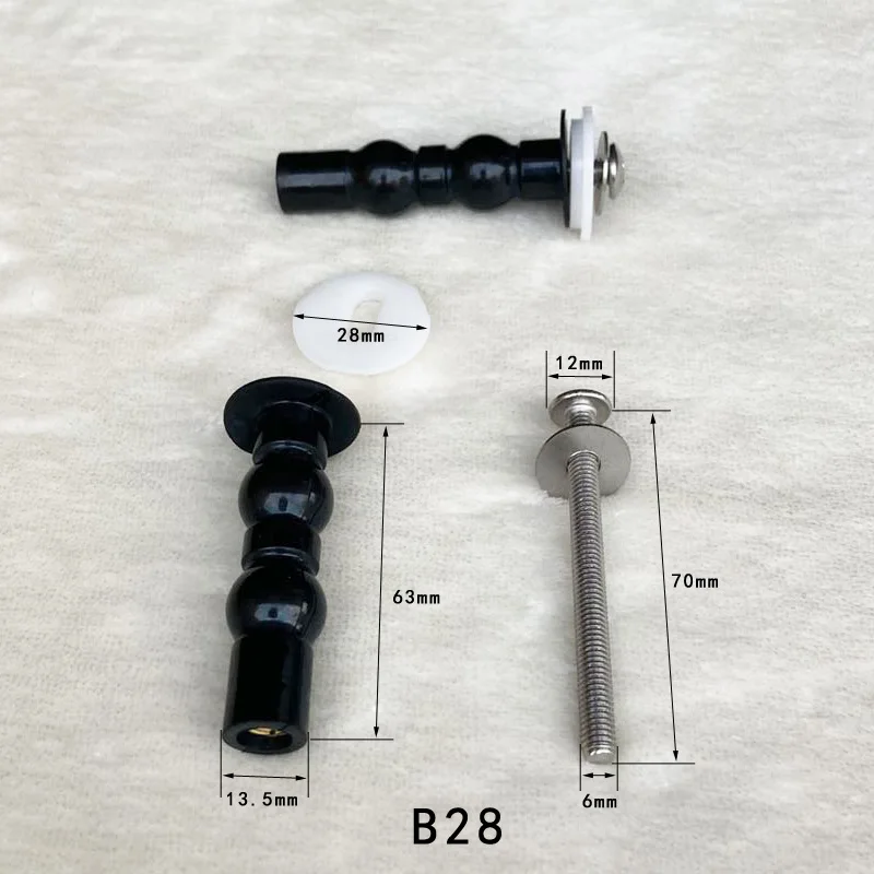 Toilet Cover Fixing Screw Bolt Rubber Expansion Screw Fitting Plastic Toilet Seat Screws Fixings Fit Seats Hinges