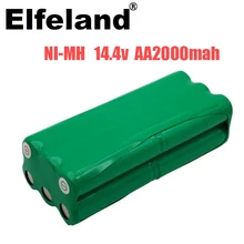 Elfeland 14.4 v aa, 2000mah, bateria de nimh para papago s30c, robô aspirante inteligente vone t285d