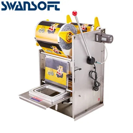 Полуавтоматическая упаковочная машина SWANSOFT из нержавеющей стали для пищевых