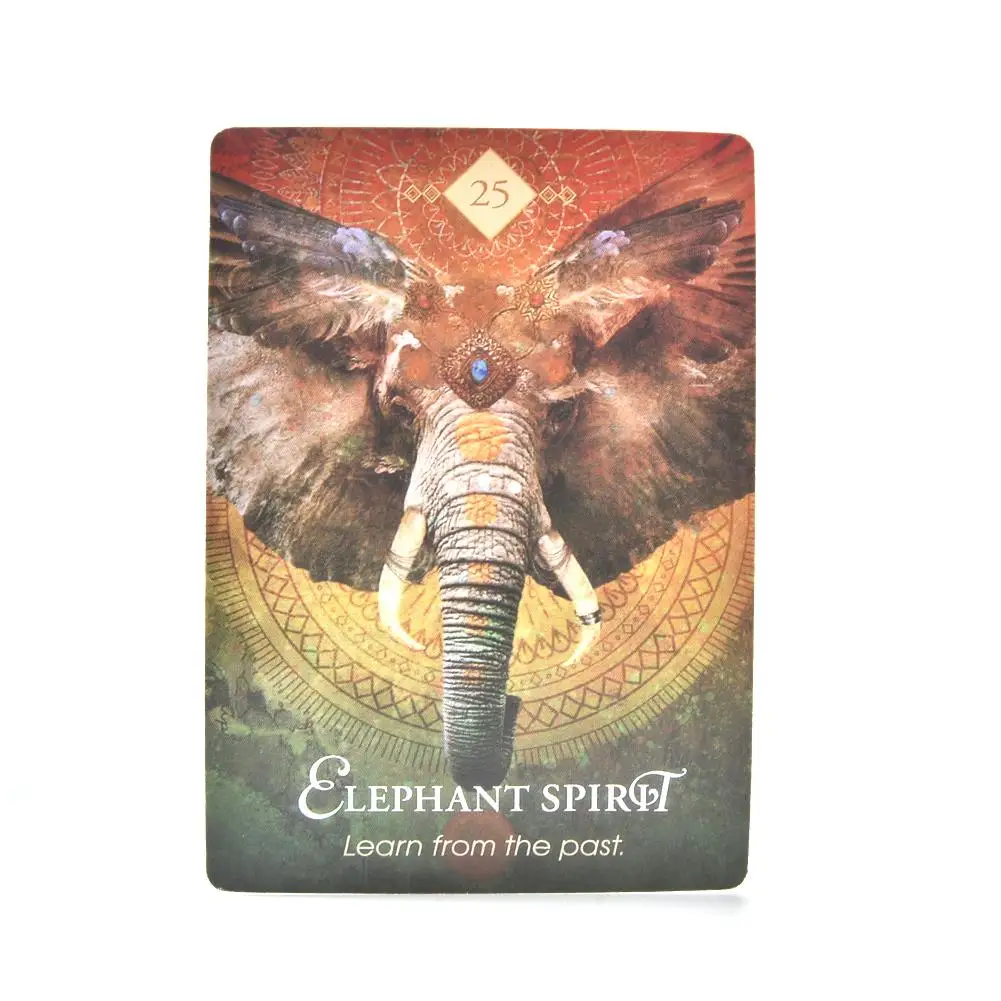 68PCS Tarot Cards Deck Tarot Card For The Spirit Animal Oracle Guidance Divination Fate Board Game For Party Playing Card Games