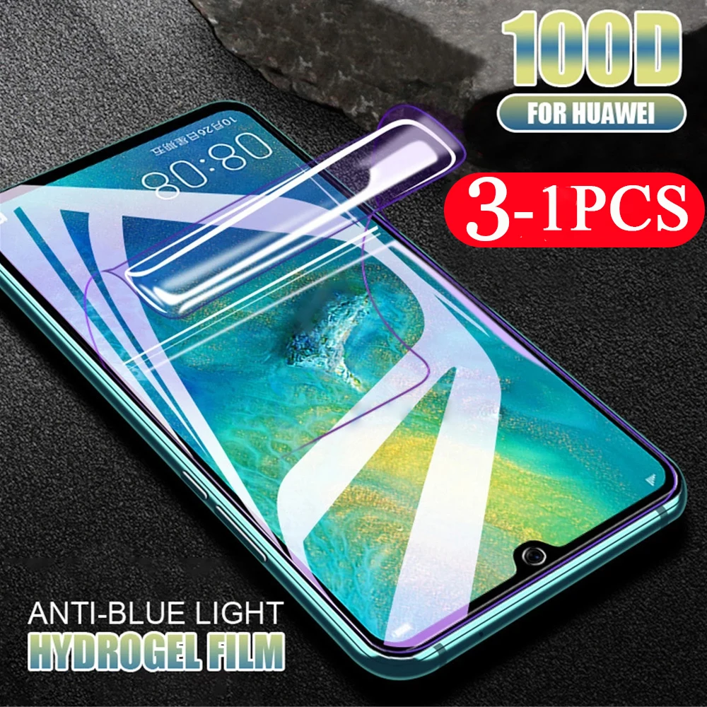 3/2/1Pcs soft full cover hydrogel film for huawei nova 8 7 pro 6 SE 7i 5 5Z 5i 5T 4 4E 3 3i 3E phone screen protector Not Glass