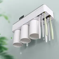 3 чашки стеллаж для хранения домашней зубной щетки держатель отель Экономия пространства ванная комната дрель настенное крепление