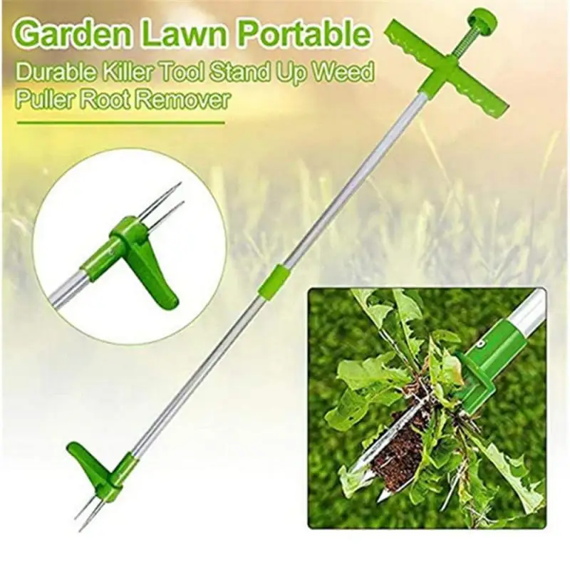 Weeder Root Remover Outdoor Weed Killer Tool Portable Garden Lawn Long