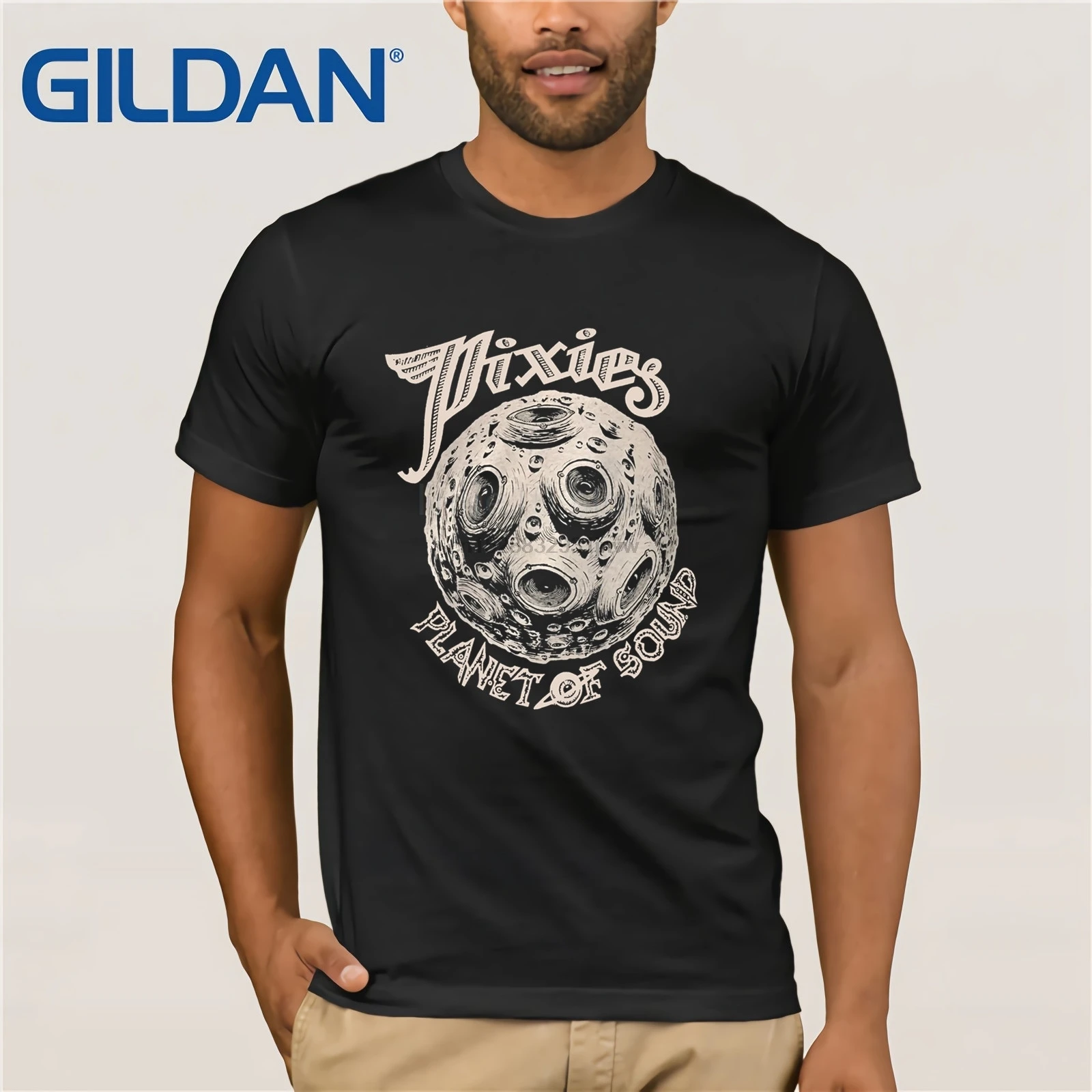 PIXIES PLANET OF SOUND T SHIRT breeders black francis Male Hip Hop funny Tee Shirts cheap wholesale |