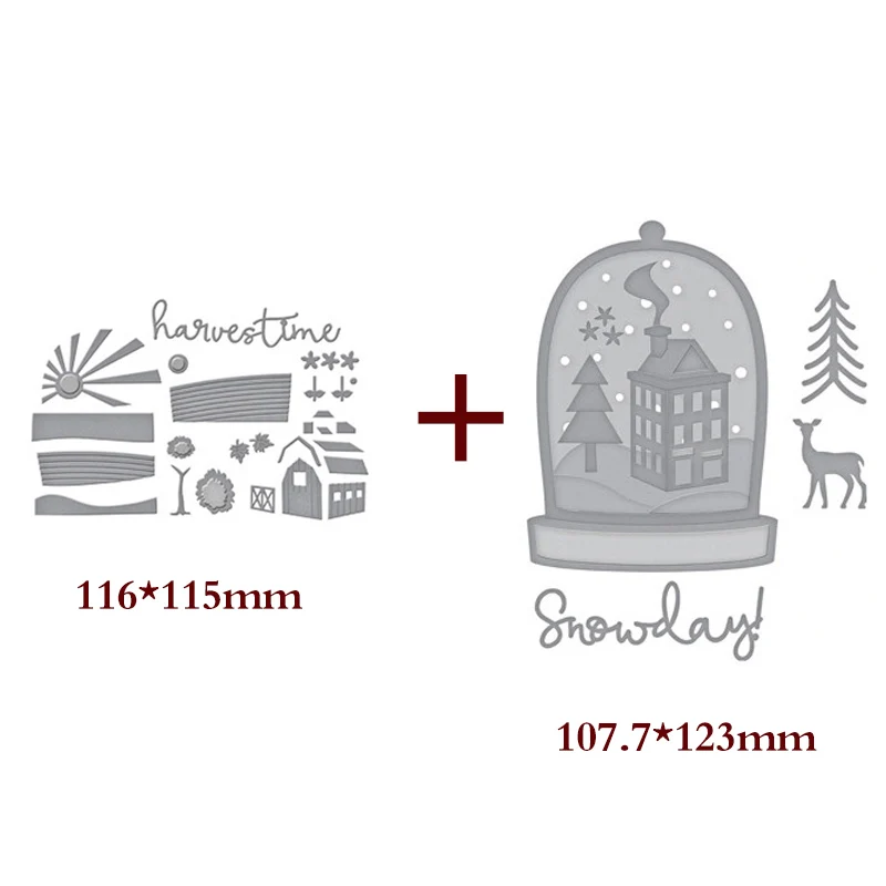 Jar House Sun Christmas Metal Cutting Dies Stencils For Card Making Decor Emboss Suit Paper Cards DIY Dies Scrapbooking New