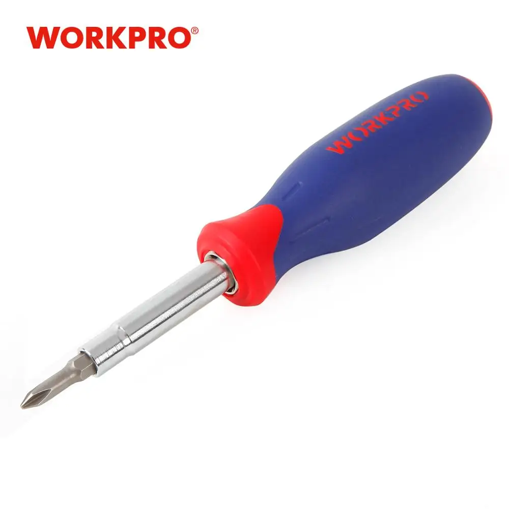 WORKPRO 6 в 1 отвертка для домашнего повседневного использования Набор отверток CRV