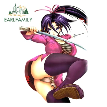 

EARLFAMILY 13cm x 9cm Anime Girl Car Sexy Stickers Shijou Saikyou no Deshi Kenichi - Kousaka Shigure Vinyl Decals Accessories