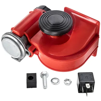 

12V 130dB Electric Air Horn Pump Car Motorcycle Snail Compact Dual Tone Air Horn