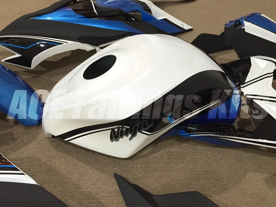 Топ ABS полный обтекатель для Kawasaki Ninja300 EX300 300R 2013 13 14 15 16 обтекатели комплект+ крышка бака Небесно-Голубой