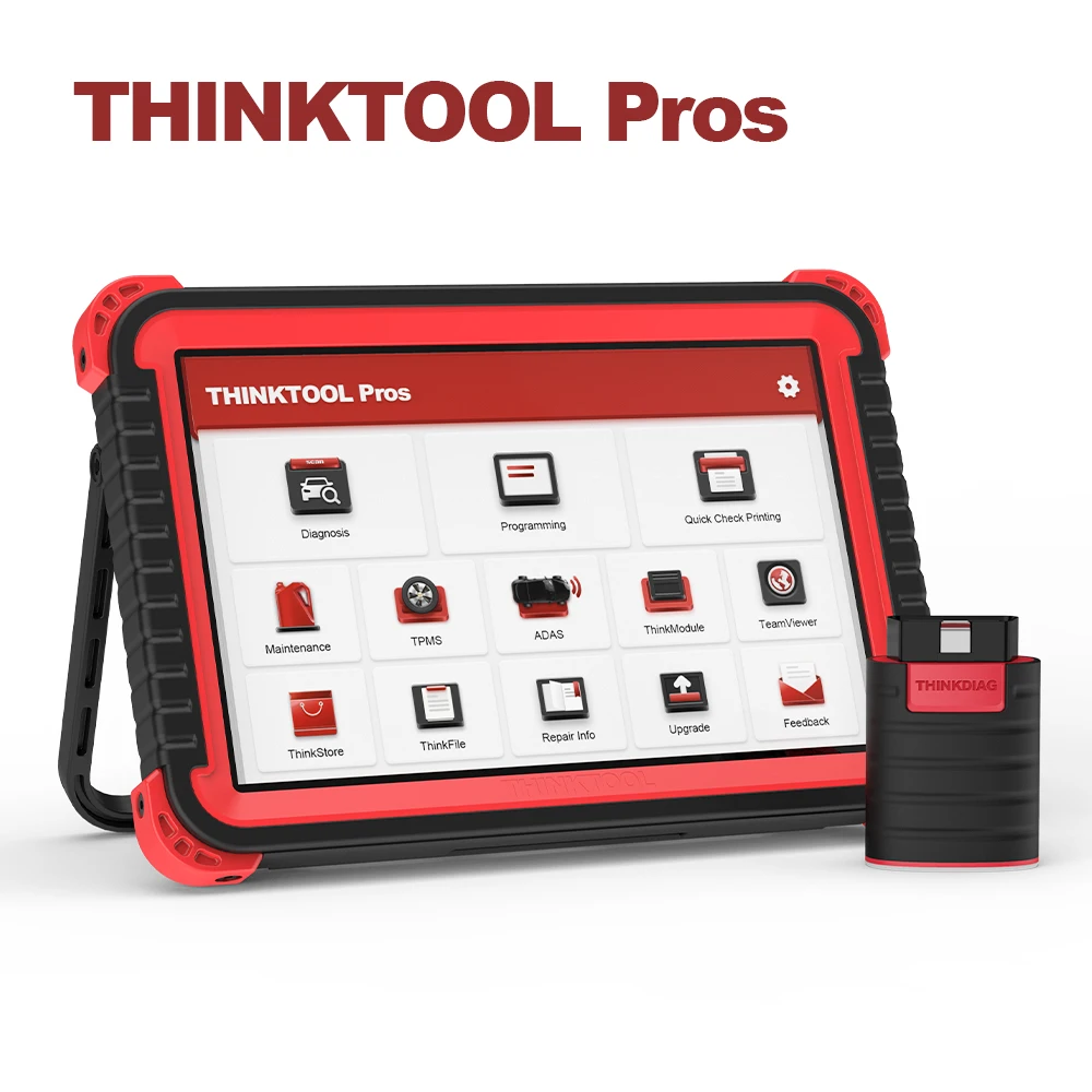 THINKCAR THINKTOOL PROS Car Full System Adas Key Programmable ECU Coding OBD2 TPMS Diagnostic Tool Auto Scanner 28 Resets Active