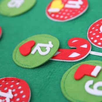 

Felt Christmas Tree for Kids DIY Christmas Tree with Toddlers Ornaments for Children Xmas Gifts Hanging Home Door 1Set