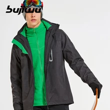 Мужская походная лыжная куртка сноуборд одежда флисовая ветрозащитная водонепроницаемая верхняя спортивная одежда супер теплое зимнее пальто