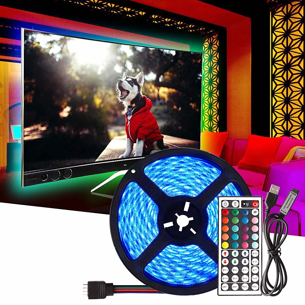 

SMD 5050 RGB Light For Kicthen Lamp 1M 2M 3M 4M 5M Led Lights for Cupboard Wardrobe Cabinet Decoration Night Lamp TV Backlight
