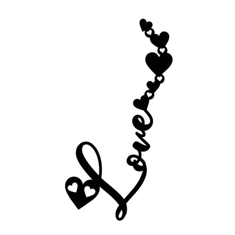 Naifumodo Love Word металл сердечки режущие штампы для изготовления карт Скрапбукинг