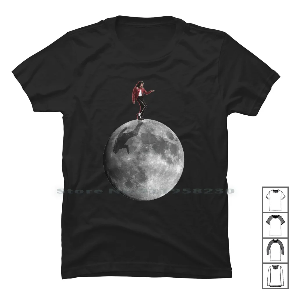 Michael Jack Son Moonwalk T Shirt 100% Cotone Pop Music Thriller Michael Jack Son Walker Night Music Walk Jack Moon Son Pop