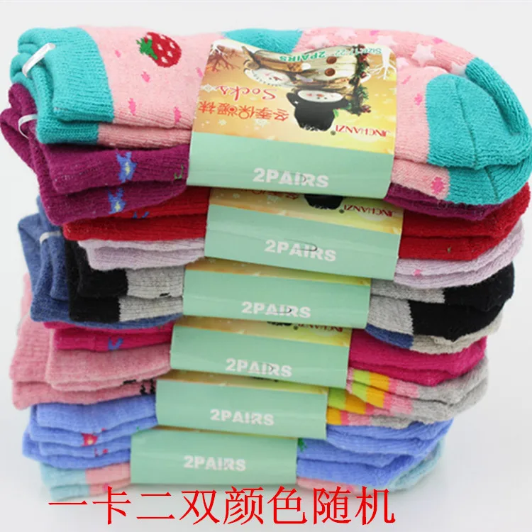 

New Style Special Offer Children's Socks Thick Looped Pile Tube Baby Infant 1-3-5-9-Year-Old Autumn And Winter Short Socks Proce