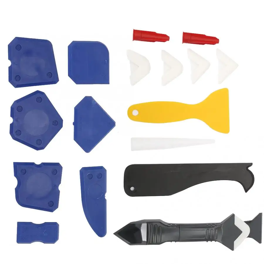 

18Pcs Caulking Tool Silicone Sealant Remover Shovel Glass Cement Caulking Scraper