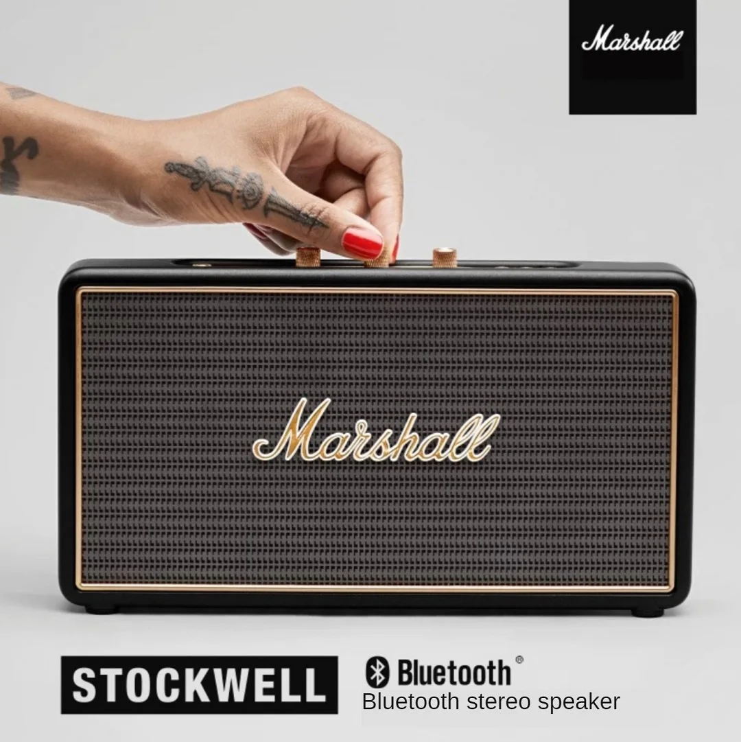 dj speaker Original MARSHALL Stockwell I Portable Wireless Bluetooth Speaker Outdoor Waterproof Outdoor Travel Speakers Rock Music Bass wireless speakers for tv