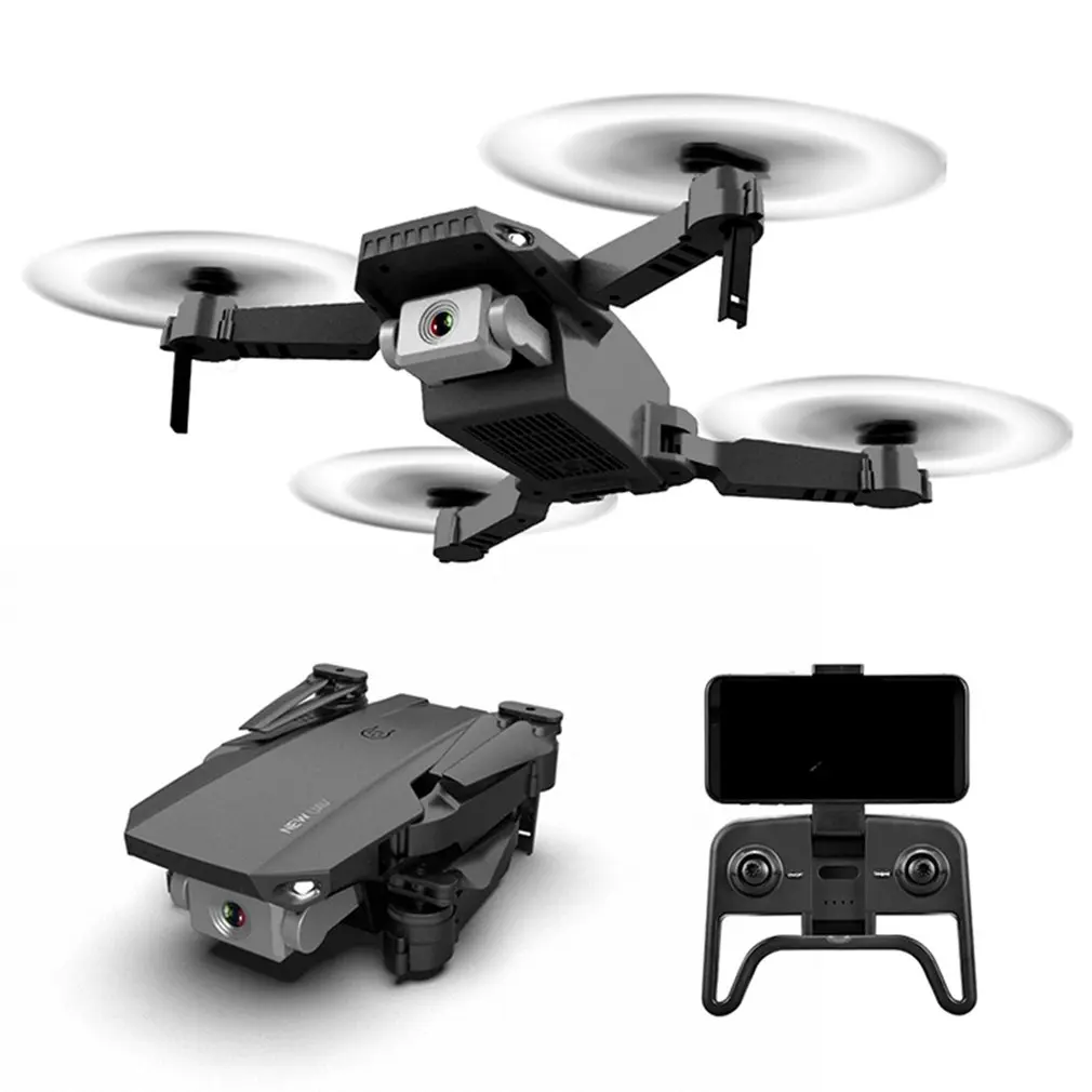 

R12 Mini Foldable RC Drone with HD 720P 4K Dual Cameras Gimbal Altitude Hold RC Helicopter Drone Headless Mode Black