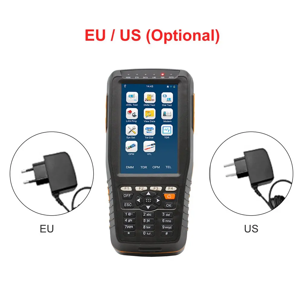 TM600P VDSL VDSL2 Полный функциональный тестер поддержка 35b 30a 17a профиль ADSL WAN & LAN с OPM + VFL