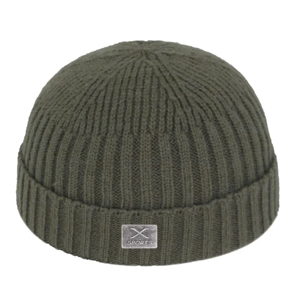 green Skullies Beanies, зимняя мужская вязаная шапка, женские зимние шапки для мужчин, зимняя шапка Miki Docker с черепом, шапка Gorras Bonnet, Мужская Шапка-бини - Цвет: green