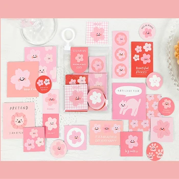 

4kinds Little Cute Smiley Series Stickers DIY Scrapbook Album Diary Mobile Phone Computer Happy Plan Decoration Stickers