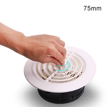 

75/100/125/150mm Round Air Vent Louver Grille Cover Outlet Adjustable Exhaust Vent Ducting For Bathroom Kitchen Office