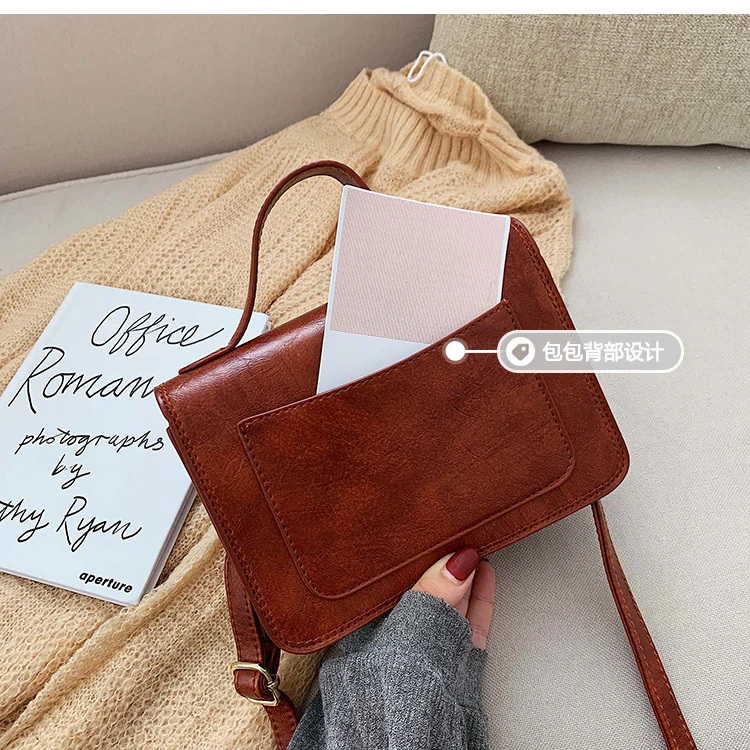 Винтажная модная женская маленькая сумка-тоут, новинка, Высококачественная женская дизайнерская сумка из искусственной кожи, сумка через плечо с замком