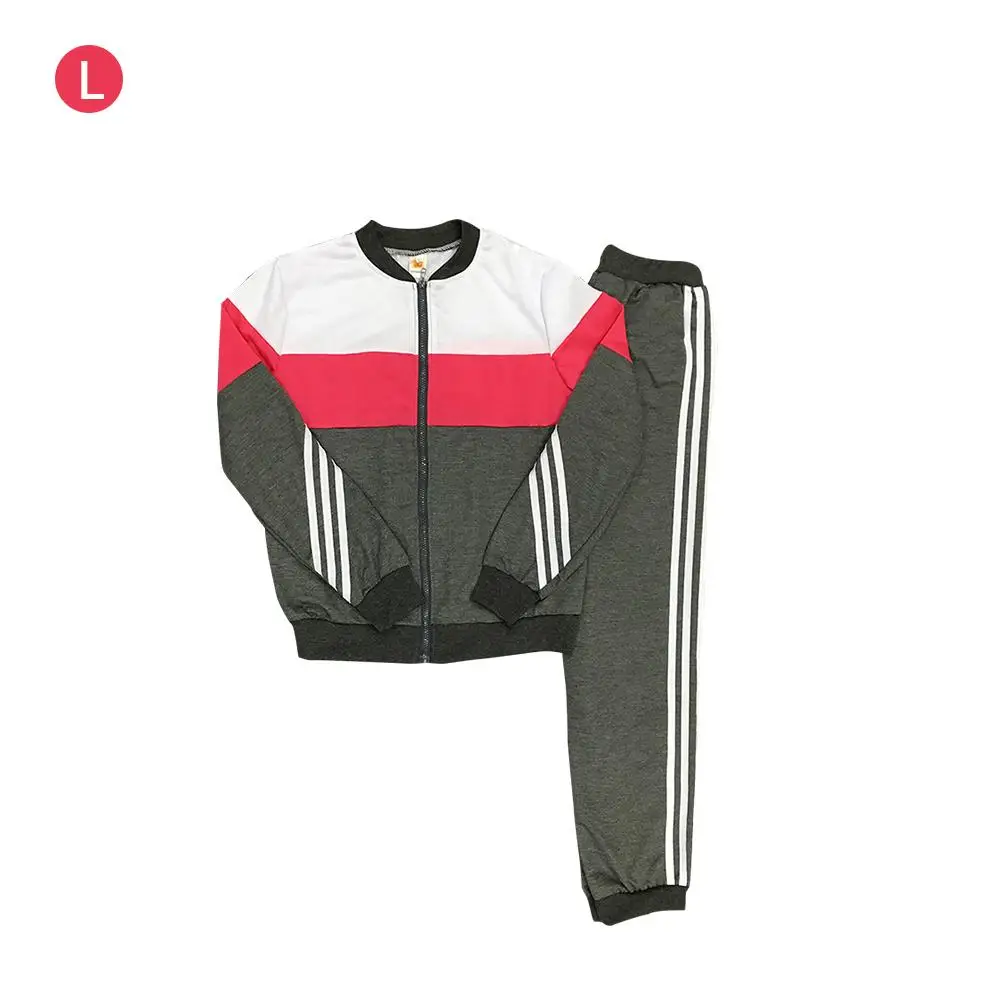 Red Спортивный костюм для женщин, женские комплекты для бега, Женский Повседневный Спортивный костюм из двух предметов, женский спортивный костюм, комплект спортивных принадлежностей - Цвет: Red