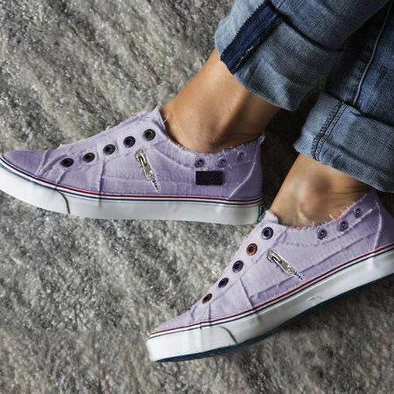 

Europe Unisex Flat Shoes Women 2019 Spring/Autumn New Canvas Fashion Loafers Oxfords Casual Breathable Slip-on Plus Size 35-43