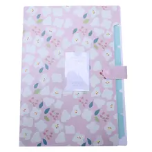 Skydue цветочные печатные аккордеон папка для документов расширение органайзер для писем(розовый