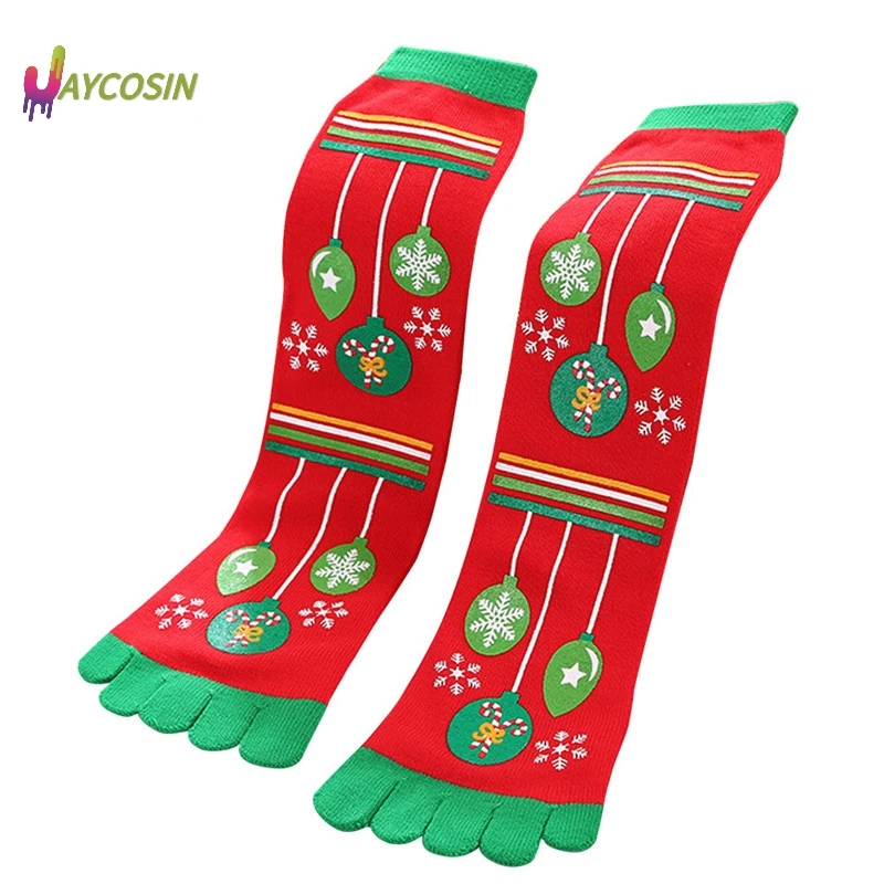 Jaycosin новые модные женские туфли футболка с забавным мультипликационным принтом «печатные носки хлопчатобумажные носки с пятью пальцами Повседневное и маленьких детей, мягкие носки Для женщин рождественские носки для малышей;